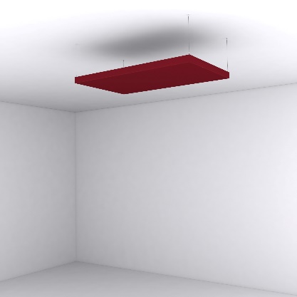 акустичен панел Arcolis окачен дистанционно на таван