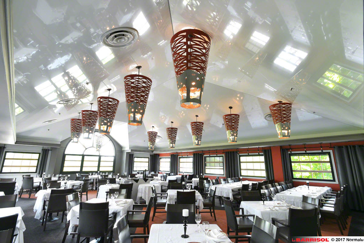 дизайнерски опънати тавани Barrisol в ресторант