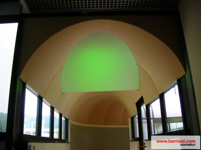 изграждане на овални форми с опънати тавани Барисол