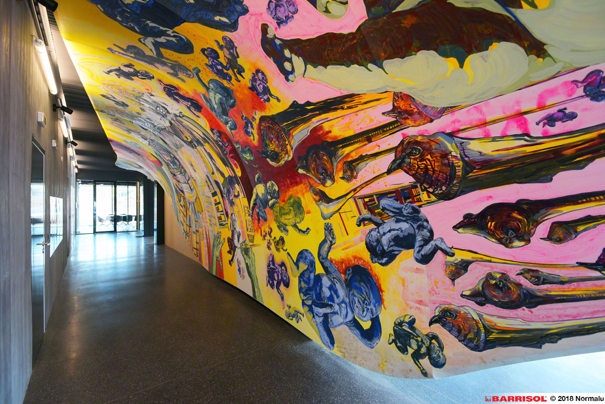 художествена стена принтирана на платно Барисол